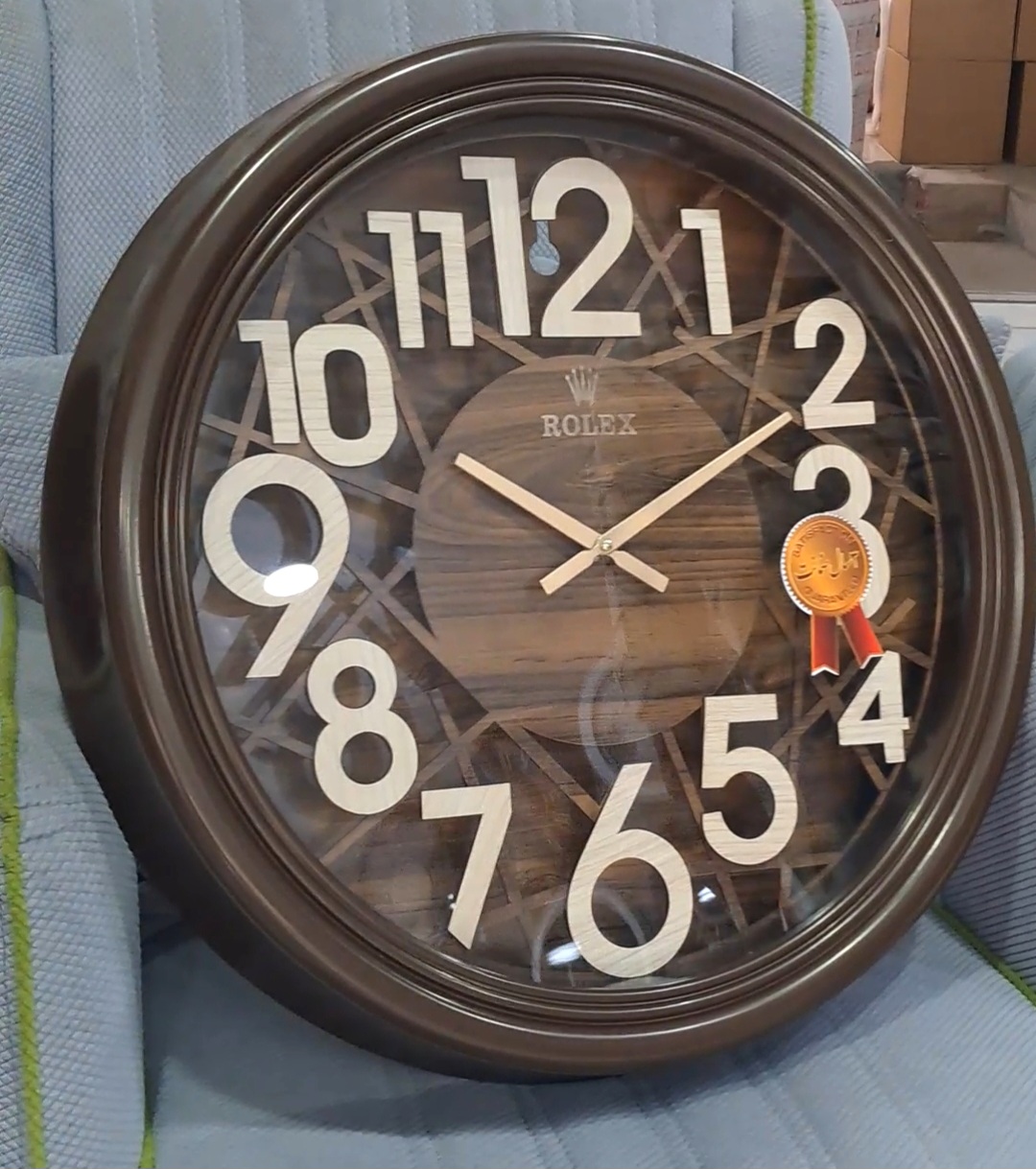 ساعت دیواری رولکس ۷۰۳جدیدترین طرح صفحه‌ بسیار شیک و زیبا ۳ سال گارانتی