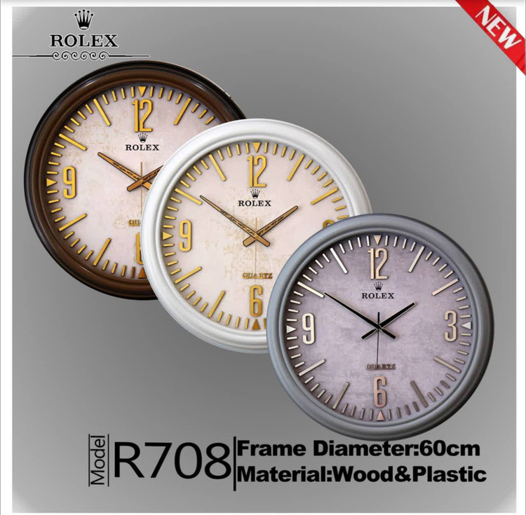 ساعت دیواری رولکس 708 جدیدترین طرح صفحه بسیار شیک و زیبا ۳ سال گارانتی