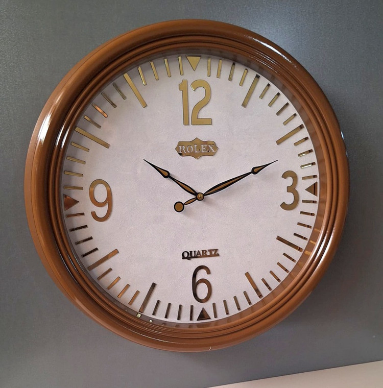 ساعت دیواری رولکس 708 جدیدترین طرح صفحه بسیار شیک و زیبا ۳ سال گارانتی