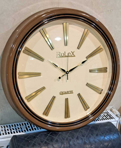 ساعت دیواری جدید رولکس v1 آرامگرد و بی صدا با سه سال گارانتی