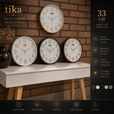 ساعت دیواری TIKA مدل 30208 | مدرن ۳۲ سانتیمتر با بدنه ABS درجه یک